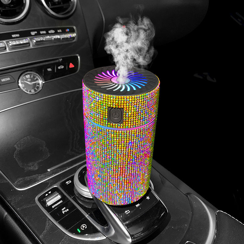 Car Rhinestone Air Purification Humidifier