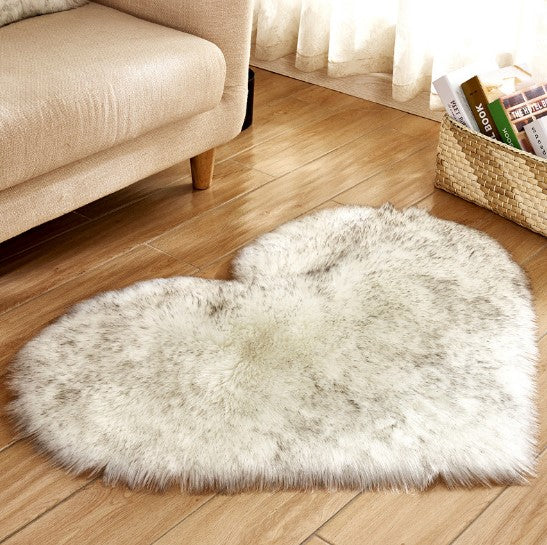 Plush Heart Shaped Carpet