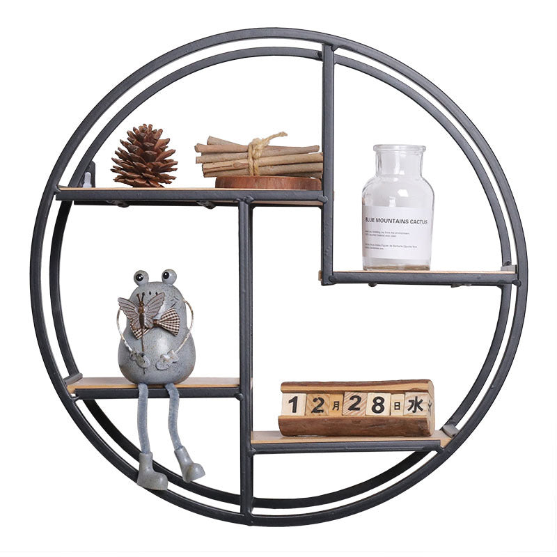 Iron Round Art Decoration Shelf