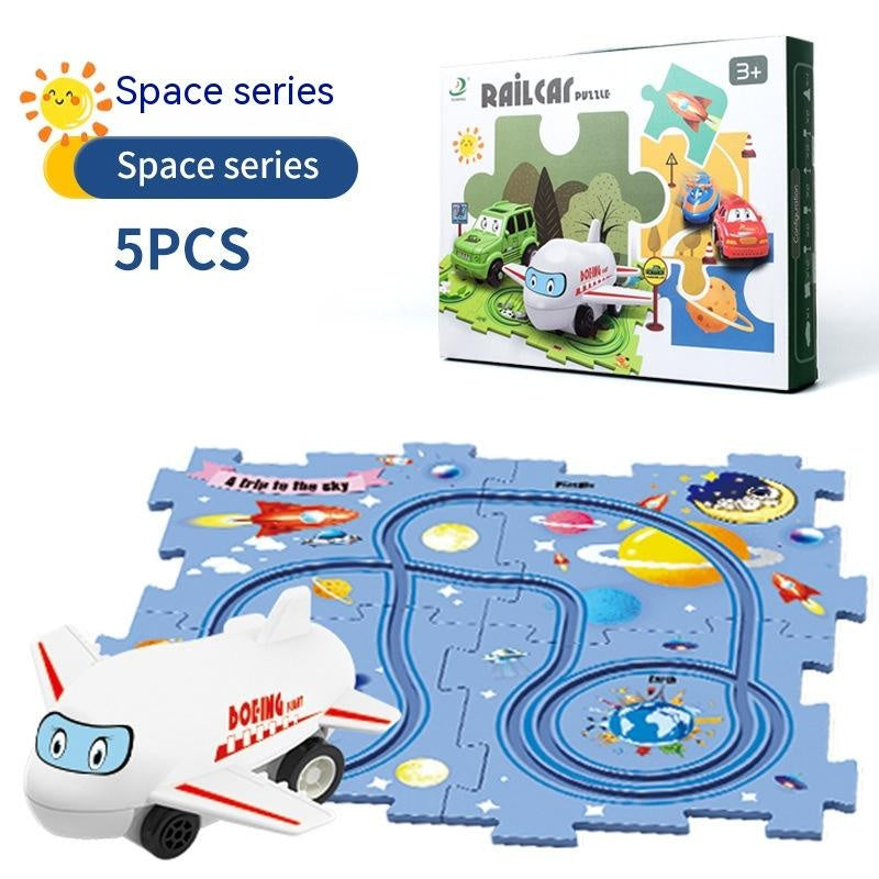 Children's Educational Puzzle Track Car Play Set