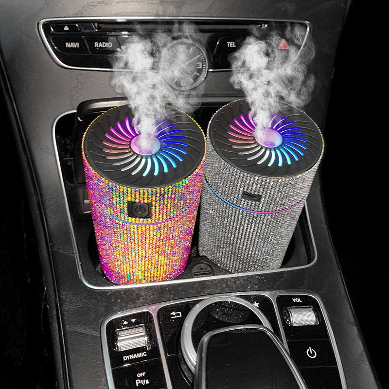 Car Rhinestone Air Purification Humidifier