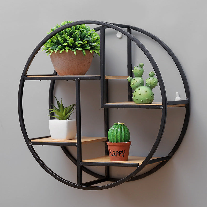 Iron Round Art Decoration Shelf