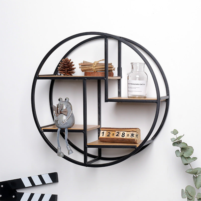 Iron Round Art Decoration Shelf