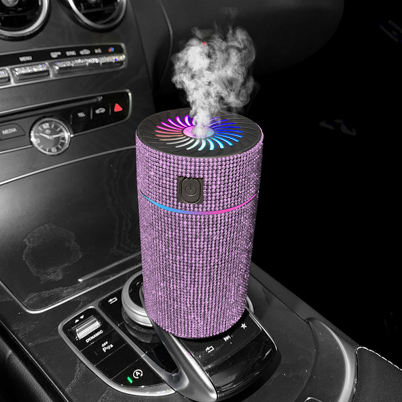 Car Rhinestone Air Purification Humidifier