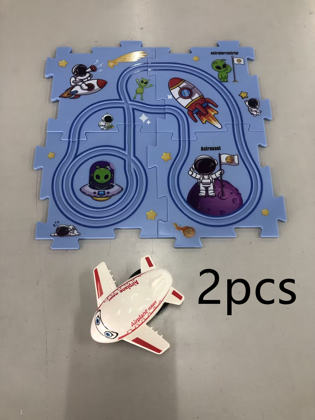 Children's Educational Puzzle Track Car Play Set