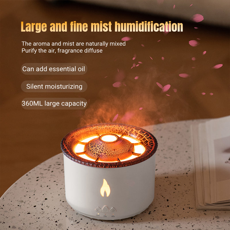 Volcano Aromatherapy Flame Humidifier